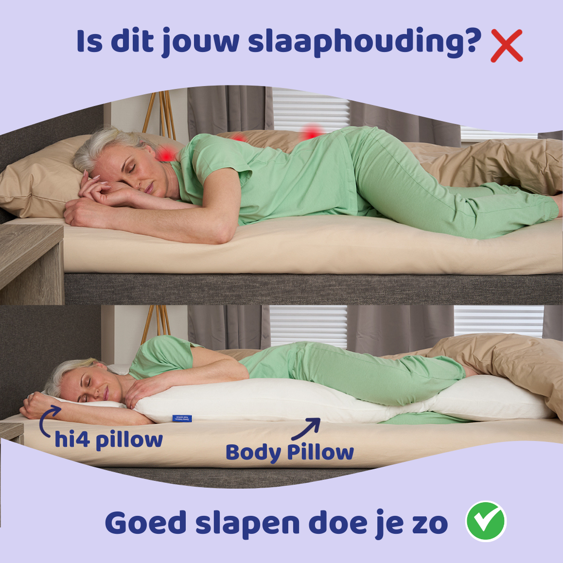 Hi4 Deluxe | Oreiller ergonomique réglable en hauteur