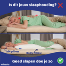 Mikoala Sleep Better Set: Hi4 Deluxe Kussen + Body Pillow - Ligwijzer.nl